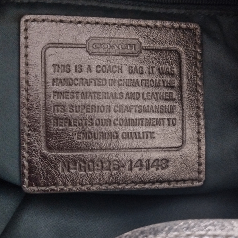 Coach Metallic Brown Shoulder Bag - Picture 5 of 5
